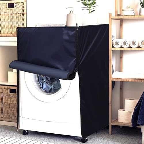 Image of Lithara Waterproof Front Load Washing Machine Cover 7 Kg, 7.2 Kg, 7.5 Kg, 8 Kg (Navy Blue)