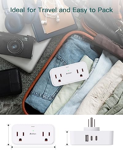 Cruise Ship Essentials, Travel Power Strip - No Surge Protector Cruise Approved, Outlet Extender Multi Plug Outlet with 4 AC Outlets 3 USB (2 USB C), 3 Sides Plug Adapter for Cruise Travel Essentials - Image 6