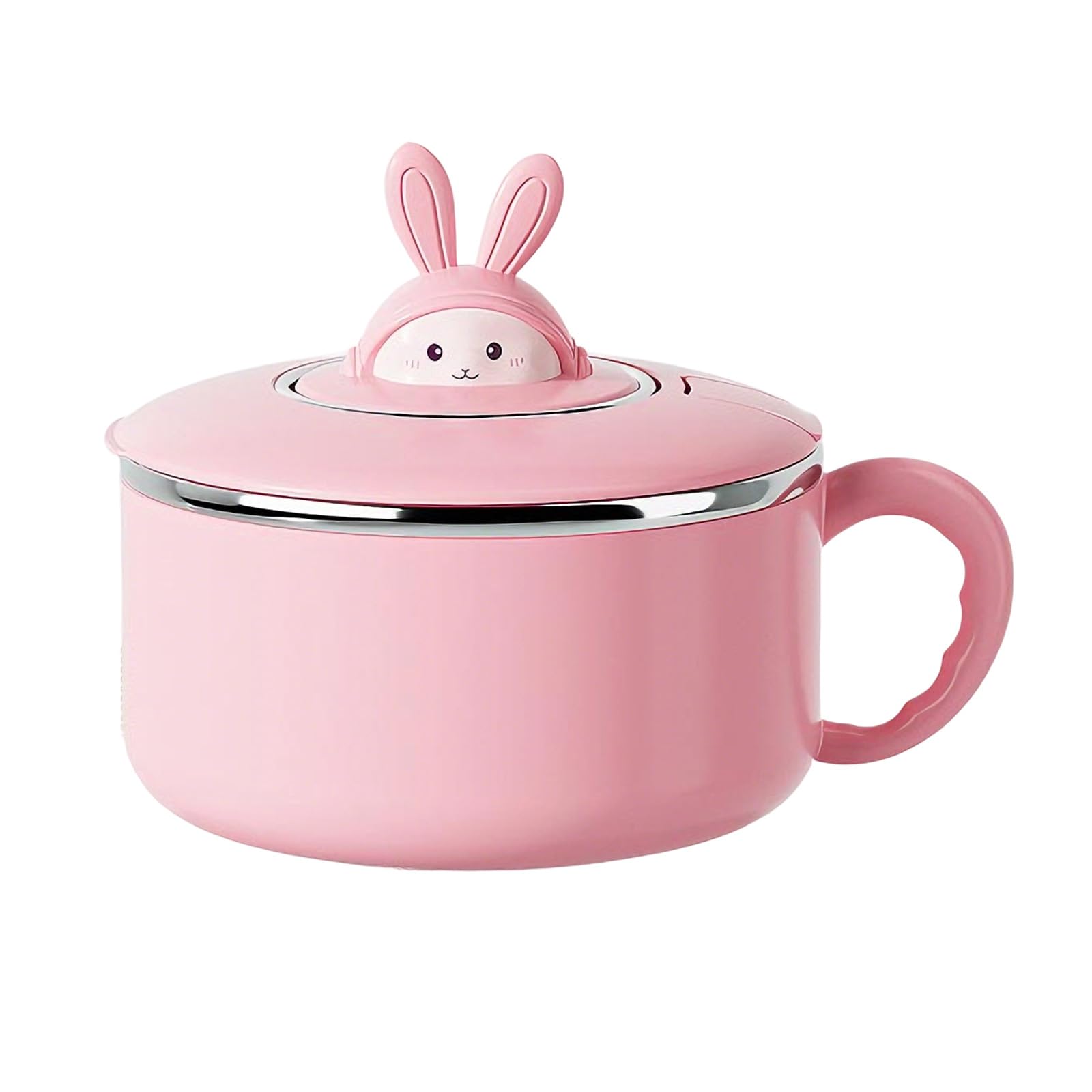 carotoe Rustproof Stainless Noodles Container Dishwasher Safe Meal Preparation Bowl Ergonomic Handle Ramen Bowl for Home Use Leak Proof Portable Soup Container for Travel