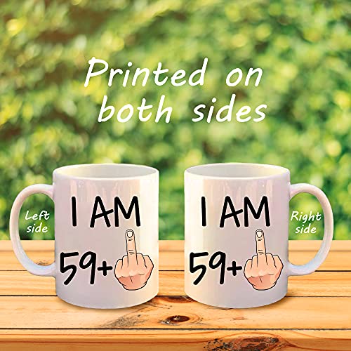 Funny 60th Birthday Gift idea, 11 oz Coffee Mug for Men and Women Turning 60 Years Old as a Joke Birthday Celebration Cup, Dishwasher and Microwave friendly. Best Gift for Mum, dad, Teacher or anyone - Image 3