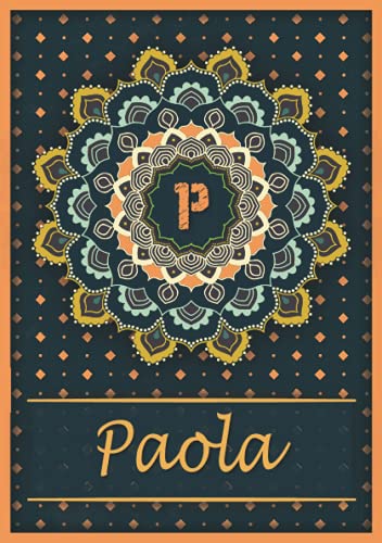 Paola: Carnet de notes A5 | Prénom personnalisé Paola | Monogramme P | Cadeau d'anniversaire pour Paola: Carnet de notes A5 | Prénom personnalisé Paola | Monogramme P | Cadeau d'anniversaire pour