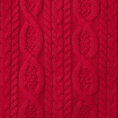Image of Hope & Henry Boys' Mock Neck Cable Sweater with Button Placket
