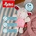 SIGIKID 41189 Rassel Schaf Red Stars Mädchen und Jungen Babyspielzeug empfohlen ab Geburt rosa