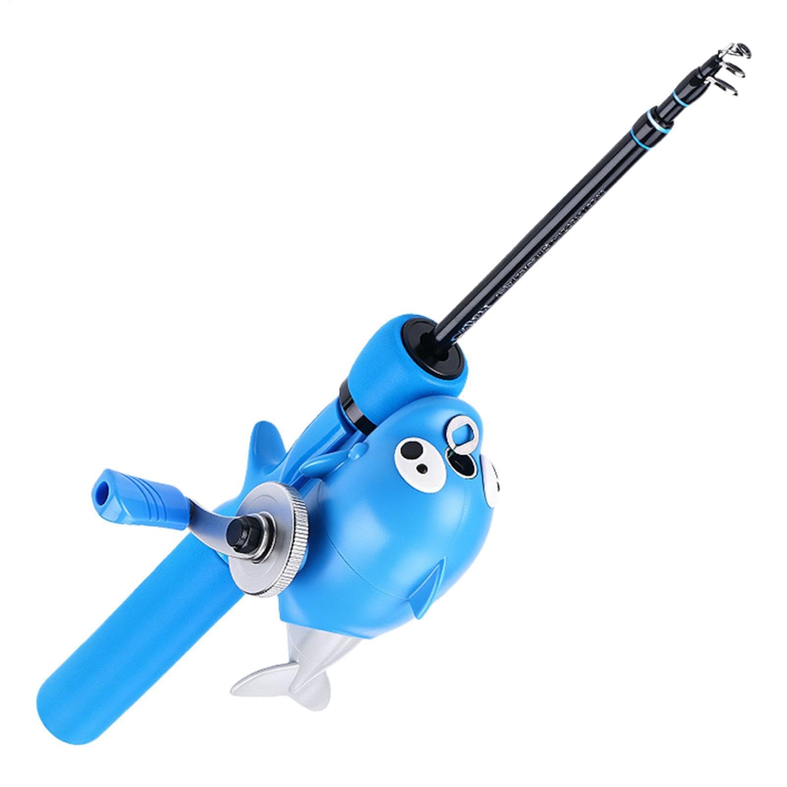 Canne À Pêche Enfant Télescopique avec poignée antidérapante Portable