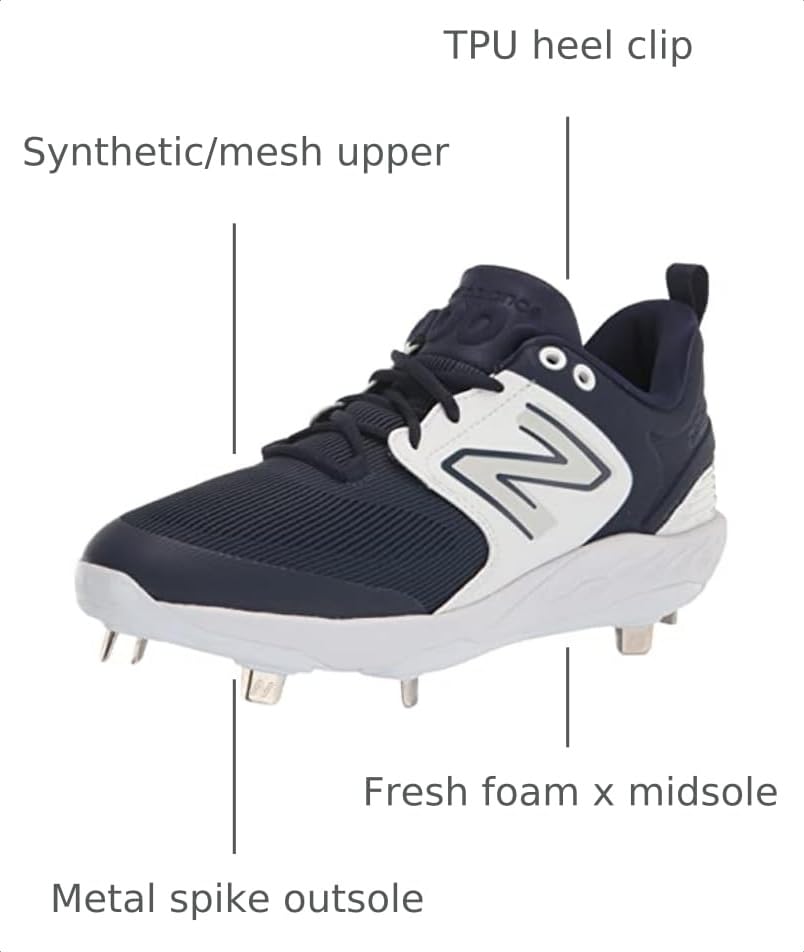 Image of New Balance Men's Fresh Foam X 3000 V6 Metal Baseball Shoes