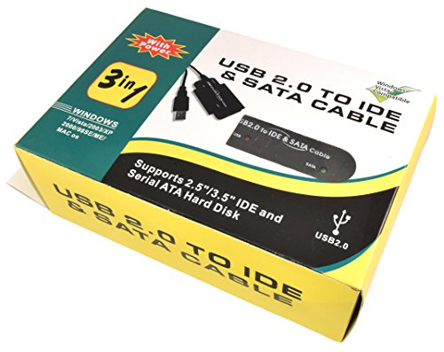 PTC Cable Adaptador USB 2.0 a IDE y SATA con Energía miniatura 4