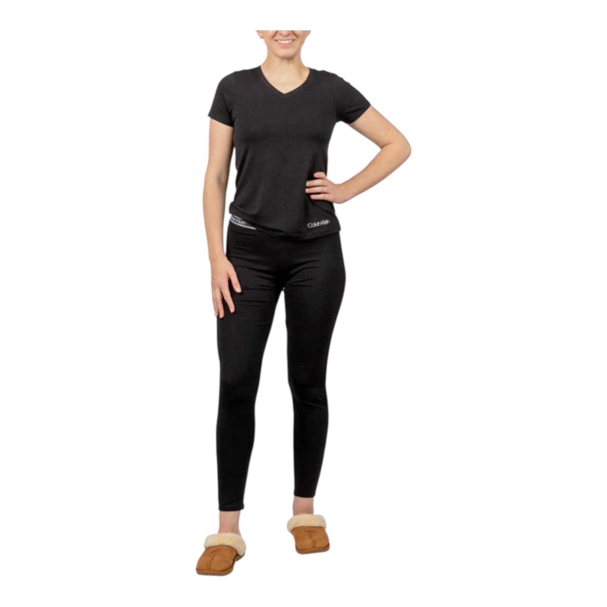 Calvin Klein Womens The Ultimate Comfort Tee and Leggings Lounge Set