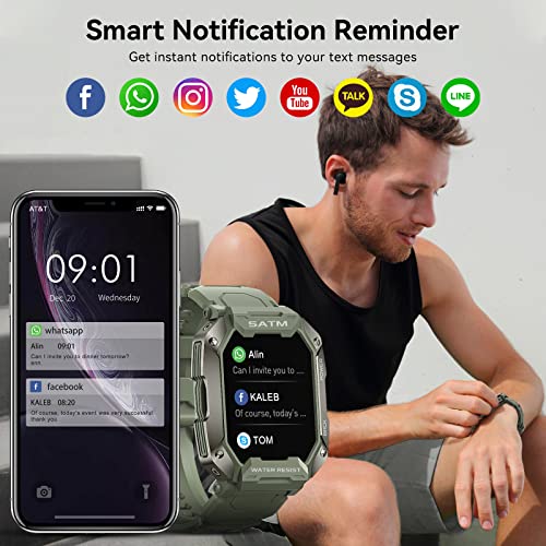 image for ZUKYFIT Smart Watch for Men,50 Days Standby Time Smart Watch for iPhon