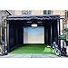 Portable Inflatable Golf Simulator Tent Practice Swing with Curtain can be projected (Projector not Included) (Outer Size: 4.18x3.26x3.26mH)