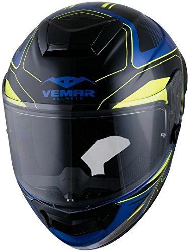 Vemar Hurricane Laser Helm Blau/Gelb XL (61/62)