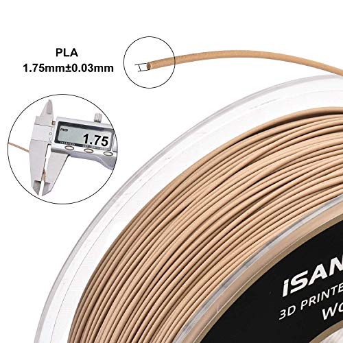 Isanmate PLA175-WOOD Filament 1.75Mm, Pla+ Wood Filament 1.75Mm, 3D Printer Filament 1Kg/Spool thumb #2