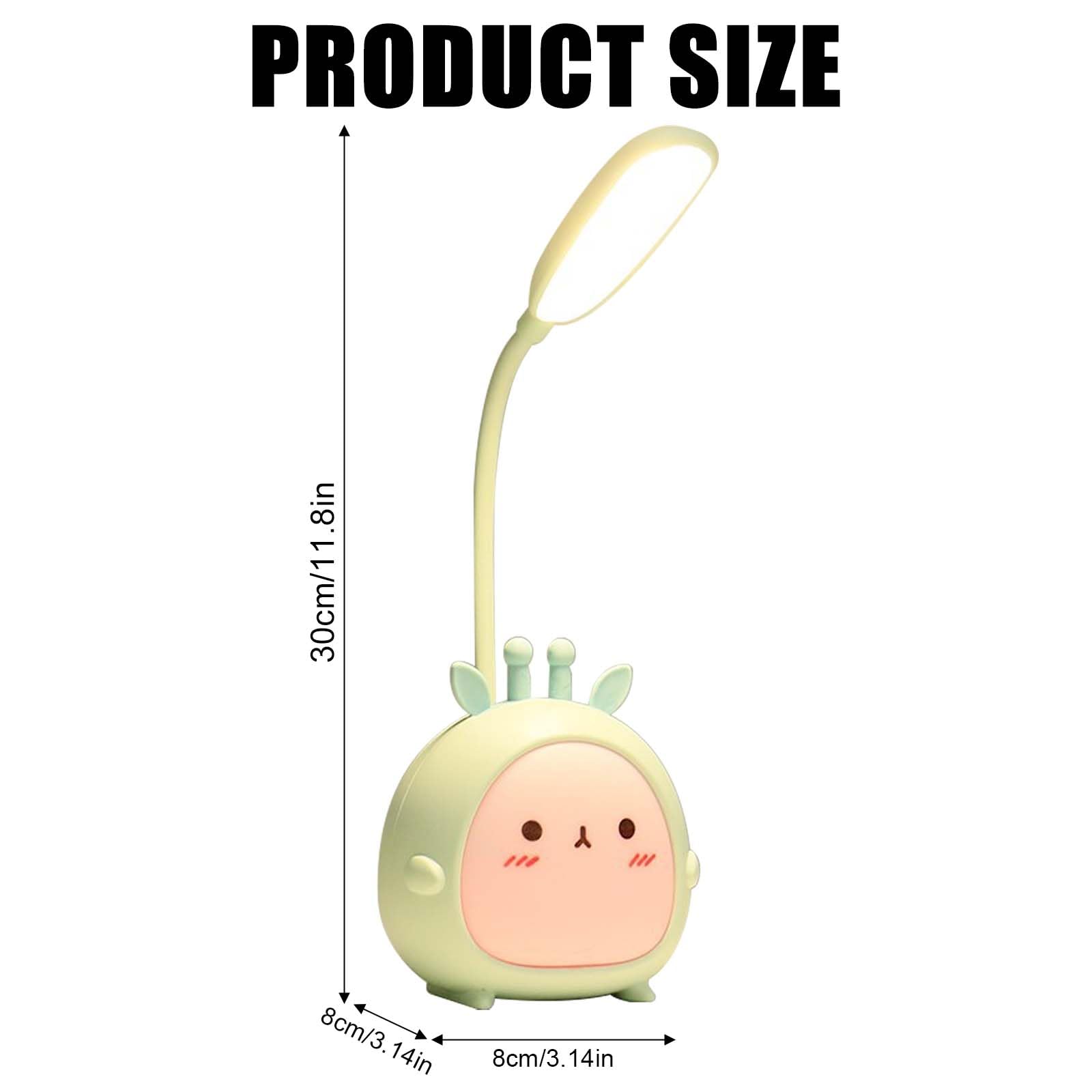 GOMETY LED Schreibtischlampe für Kinder, Nette Cartoon Schreibtischlampe, Wiederaufladbare USB Energiespar Augenschutz Leselampe, Dimmbare Tischlampe Kinder, Geschenk für Kinder Junge Mädchen Freudin
