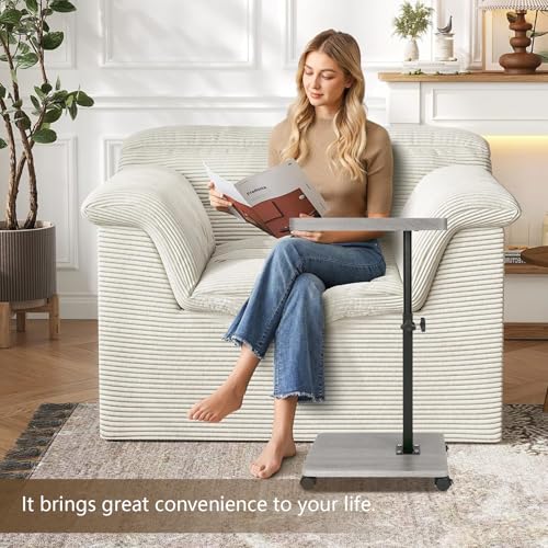 Table d'appoint gain de place pour canapé et lit bout de table mobile - 7