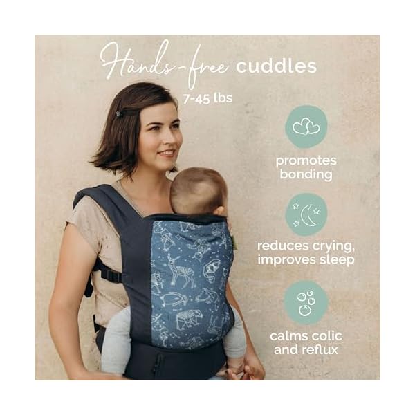 Boba Babytrage Classic Carrier - Babytragetasche im Rucksack Stil – Tragen Sie Ihr Kind auf dem Bauch wie auch auf dem Rücken, für Babies ab 3kg bis zu Kleinkindern bis 20kg – Bild 3
