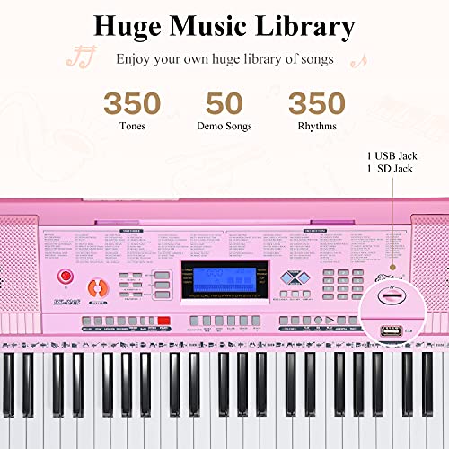 image for Eastar Electric Piano, 61 Keys Piano Keyboard for Beginners, Digital P