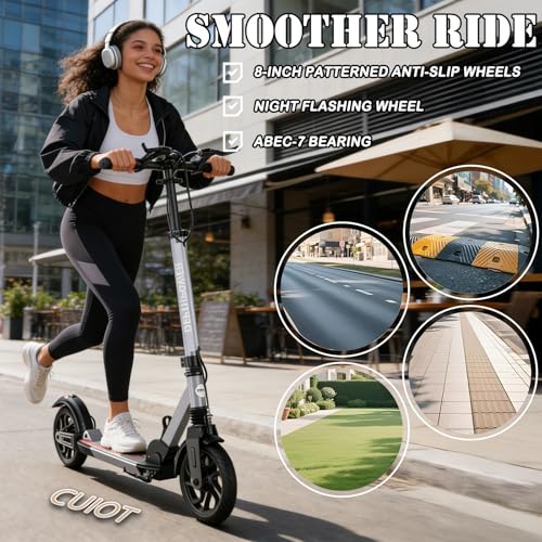 CUIOT Heavy-Duty Triple-Brake Scooter