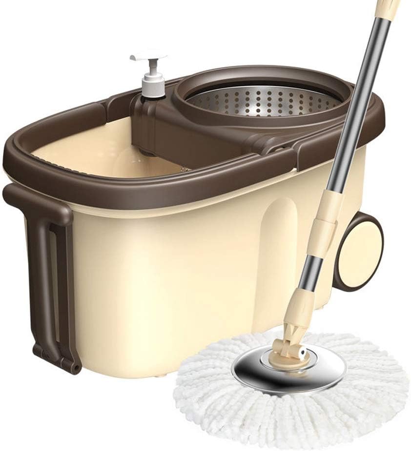 Spin Mop 360° Self Wringing Spinning Washable Microfiber Heads Easy to Use and Store