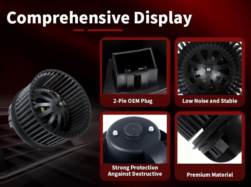 Image of Vetmor 700272 HVAC Blower Motor Fan Cage Front Compatible with Ford 2013-2018 C-Max, 2013-2019 Escape, 2012-2018 Focus, 2014-2018 Transit Connect, Replace# GV6Z19805AA, DV6Z19805C