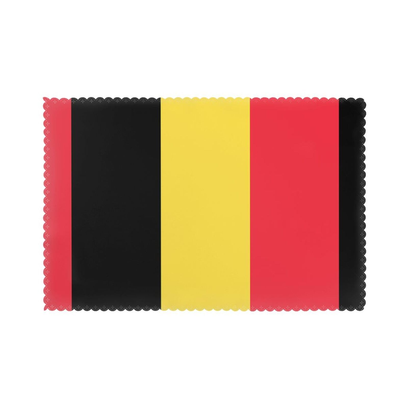 HJFCZH Flag of Belgium Prints Placemats Set of 6 12x18in – A Great Housewarming Gift for a Warm & Stylish Home