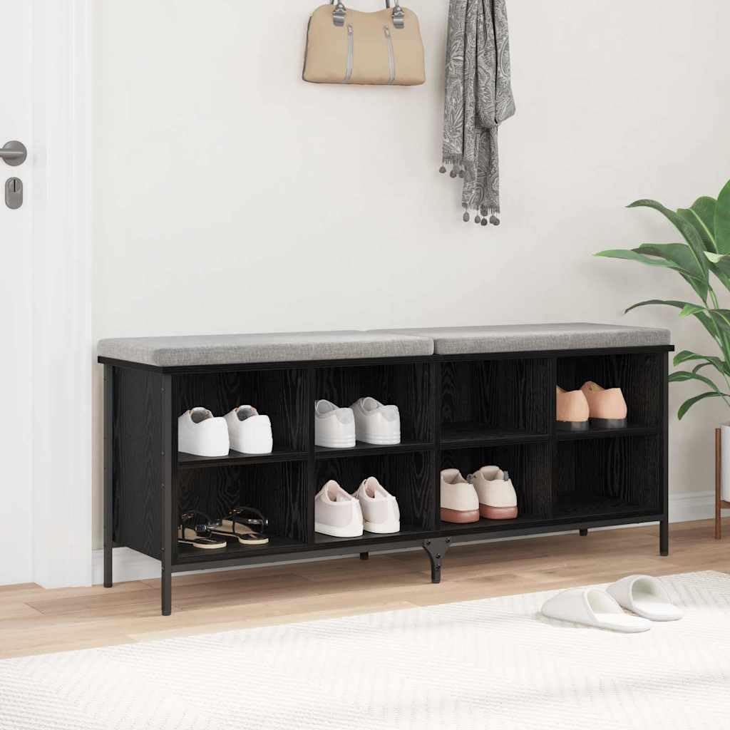 Szafka na buty 131 x 35 x 50 cm drewno inżynieryjne i żelazo