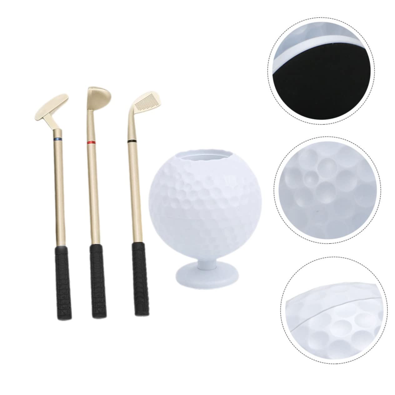 HOMSFOU 2 Set Portapenne Golf Decorazione Scrivania per Ufficio e Casa Accessorio Golf per Amanti Del Organizzatore Leggero per Penne e per Appassionati