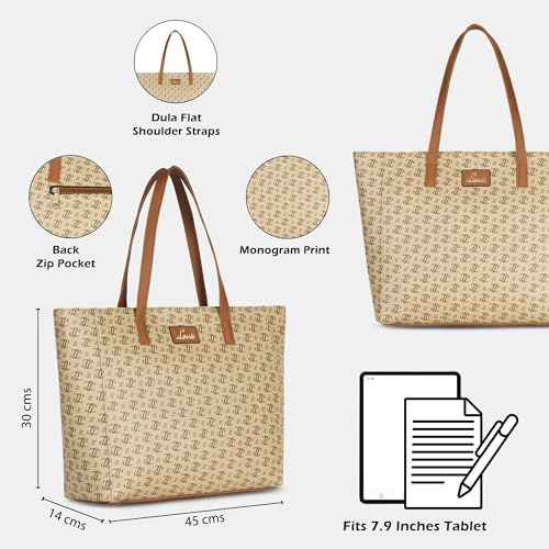 Image of Lavie Women's Miranda Monogram LL Print Tote Bag | Ladies Purse Handbag