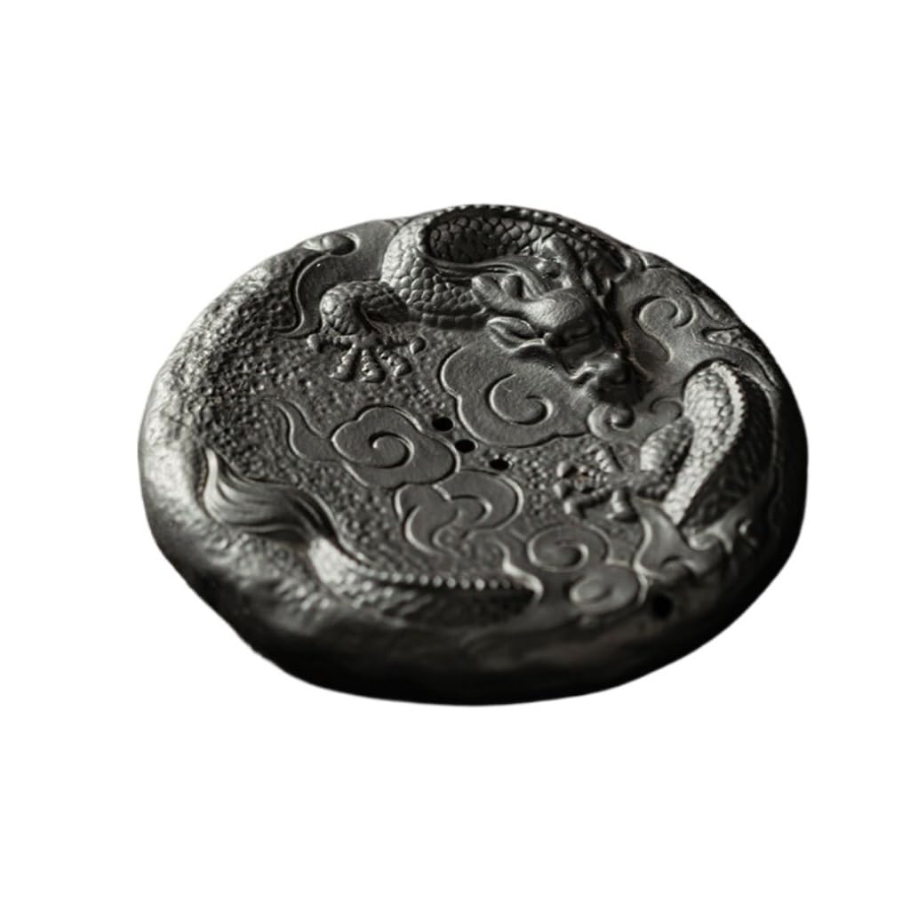 GTHTUHFD Kung Fu Tea Tray Ceramic Teapot Base Retro Dry Tea Tray Water Storage Tea Tray Desktop Decoration Tea Tray Tea Room Tray,A
