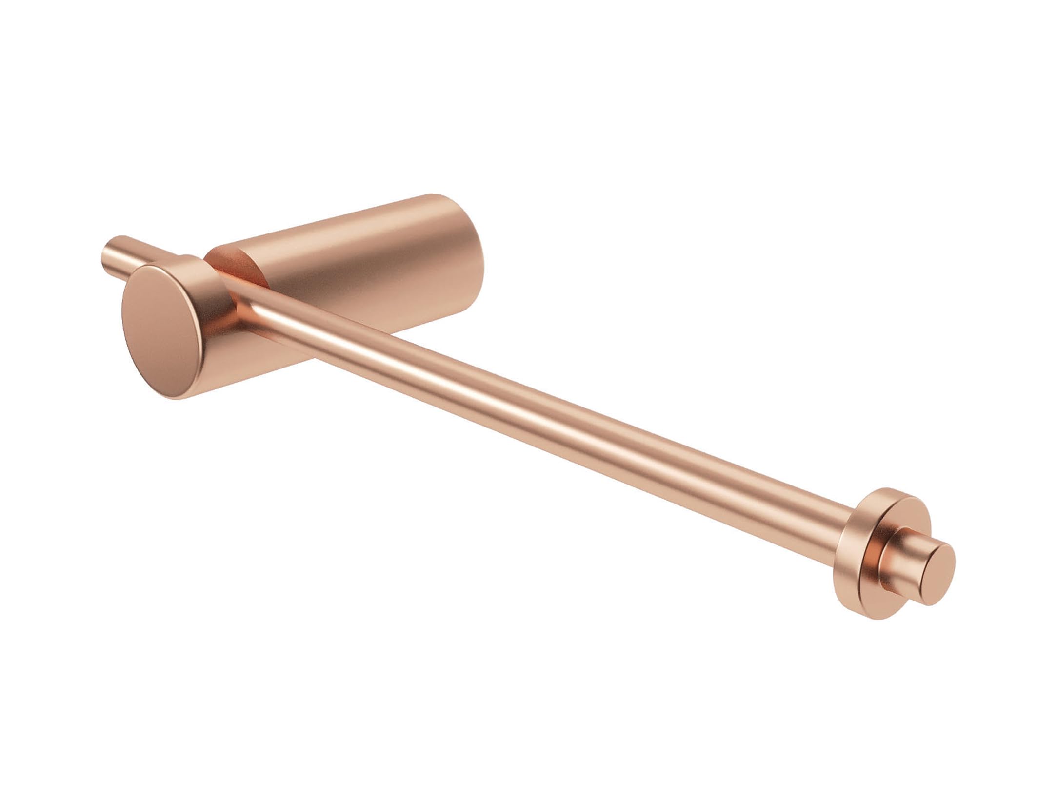 IMEX - Portarrollos Adhesivo Papel Higienico Oro Rosa | Portarrollos Baño sin Taladro en Acero Inoxidable S.304 | Resistente a la Humedad | Doble Sistema de Fijación (Atornillado o Pegado)