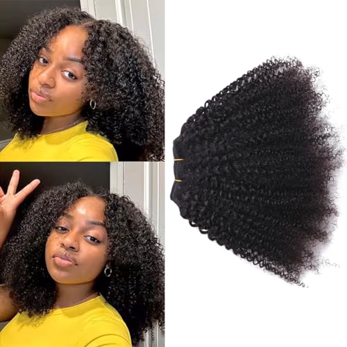 Tissage Naturel Cheveux Humain Afro Kinky Curly Human Hair Bunldes 4B 4C Meche Bresilienne Vierge Remy Cheveux Humains Tissage Bresilienne Bouclé Naturel Couleur...
