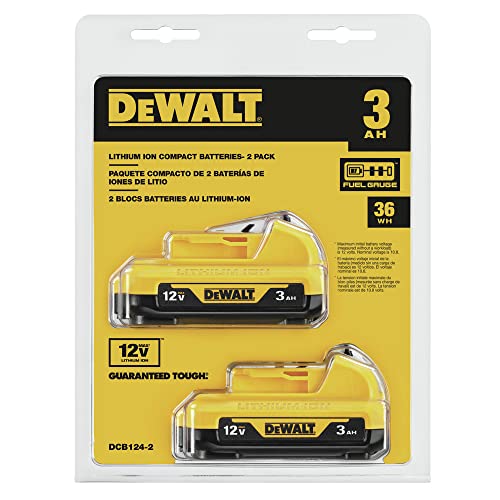 Image of DEWALT 12V MAX* Batteries, 3.0-Ah, 2-Pack (DCB124-2)