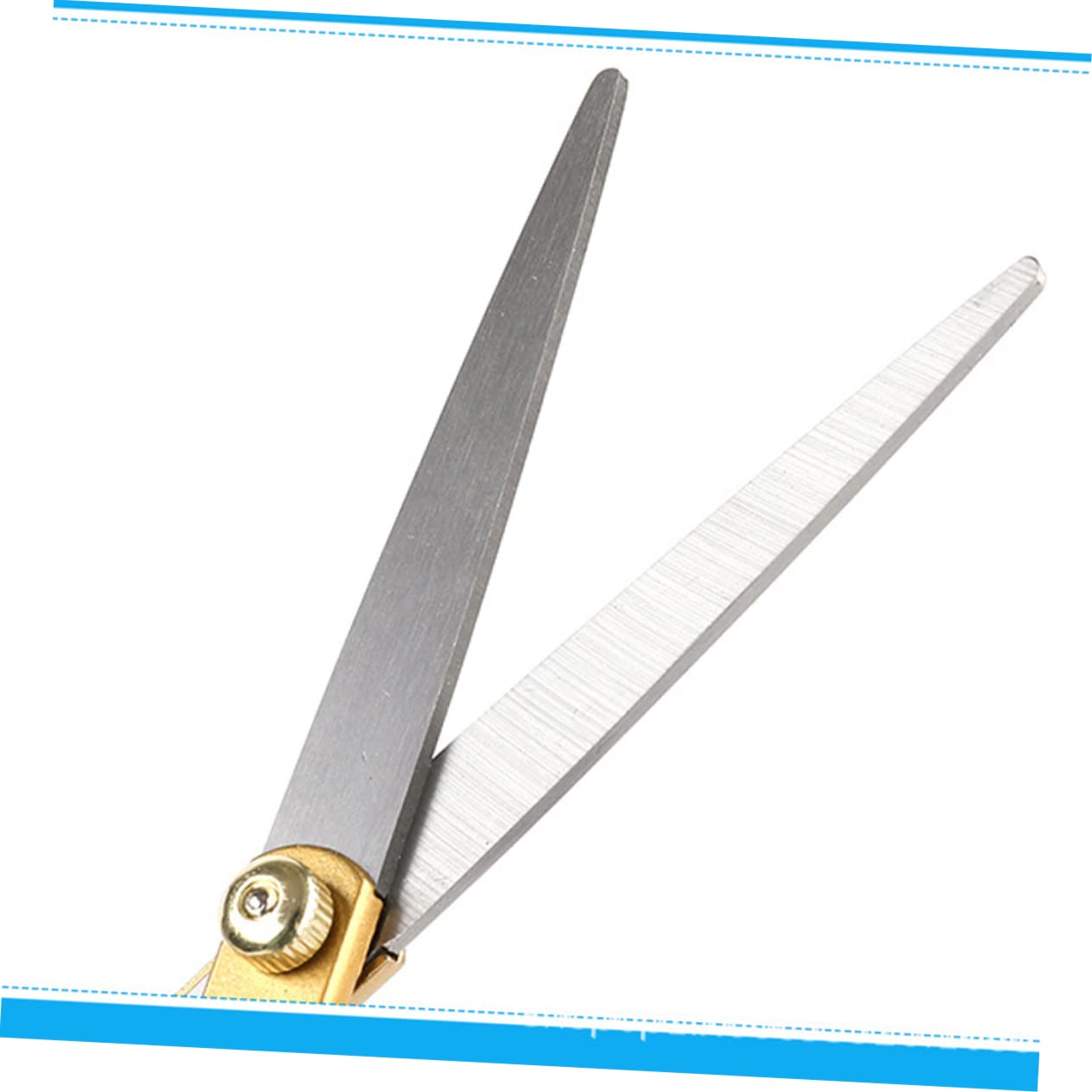 Angoily 2pcs Flat Scissors Teeth Scissor Haircut Shears Hair Styling Trimmer Tools Hairdressing Scissors Golden