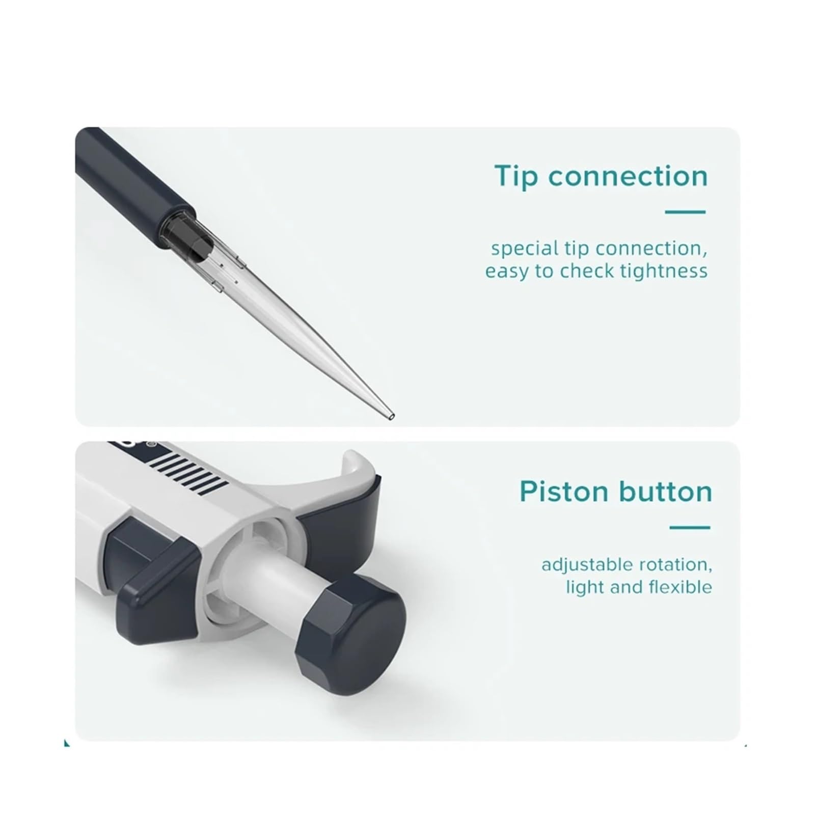 pipeta de Laboratorio, Pipeta de Laboratorio, micropipeta, un Solo Canal, Manual, Ajustable, Pistola pipetas Digital(5-50ul)