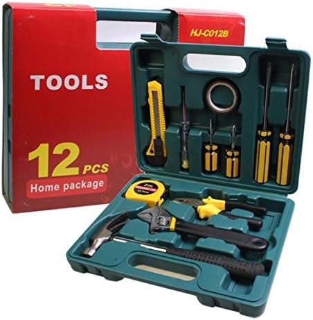 12PCS Car Emergency Repair Tool Box Household Manual Hardware Tools Set Automobile Hardware Accessory Tools Kit