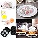 Ouddy 2 Pack Silicone Ice Cube Molds, Ice Cube Trays Silicone Large Ice Balls Cube Mold for Whiskey, Cocktails, Bourbon and More
