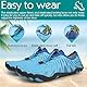 Baofular Badeschuhe Damen Barfußschuhe Herren Barfuss Wasserschuhe Schwimmschuhe Aquaschuhe Sommer Schnell Trocknend Strandschuhe für Surfen Tauchen Blau 41 EU