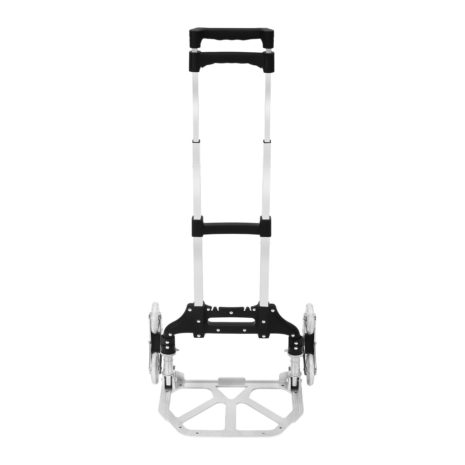 Escalera Diablo, carrito de mano, 6 ruedas, carga máxima 165 kg, con cuerda elástica