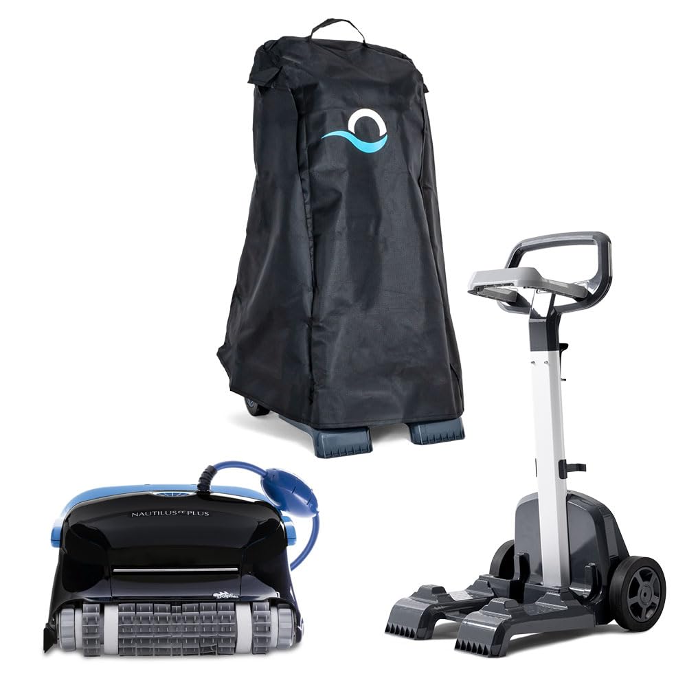 Dolphin Nautilus CC robotic vacuum in blue and black