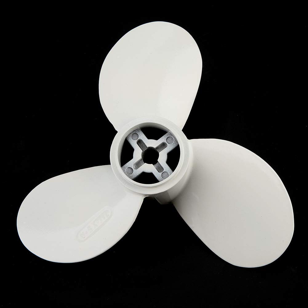 3-łopatowe śmigło Silnika Zaburtowego, 7 1/4 5-A Morski Aluminiowy Silnik Zaburtowy, Bezpośrednio Wymienna Aluminiowa śruba Napędowa CNC do