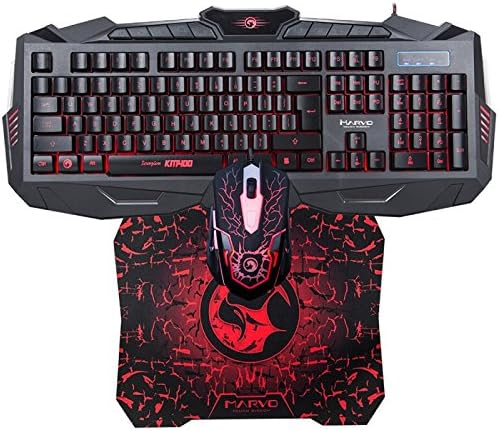MARVO KM400+G1 Gaming Keyboard Mouse and Mousepad
