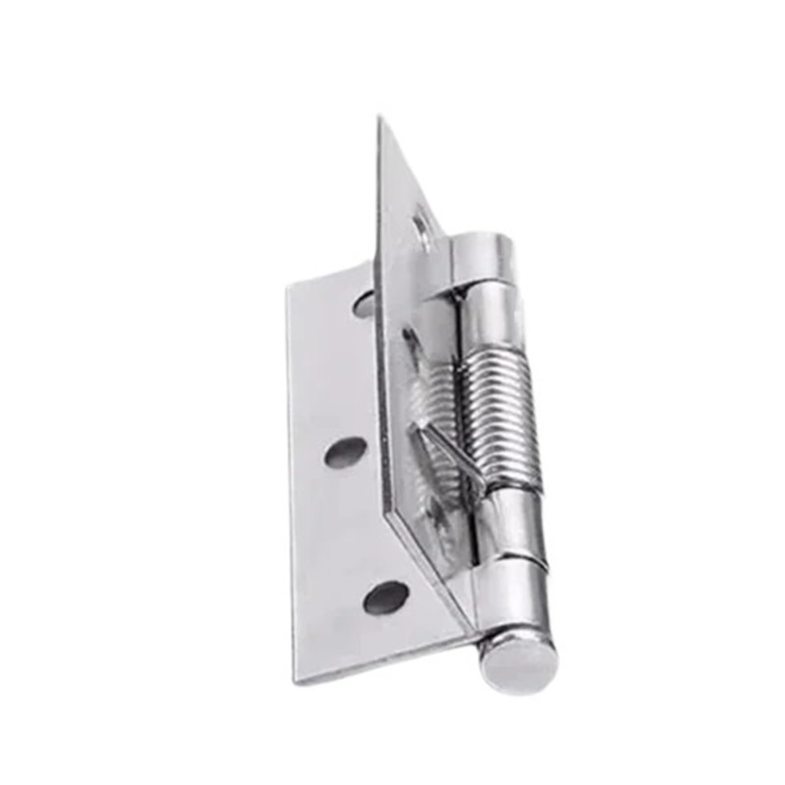 8pcs Self Closing Spring Hinge with Screws Stainless Steel Door Hinges Boxes Cabinet Furniture Fittings Hardware for Gates(3 inch)