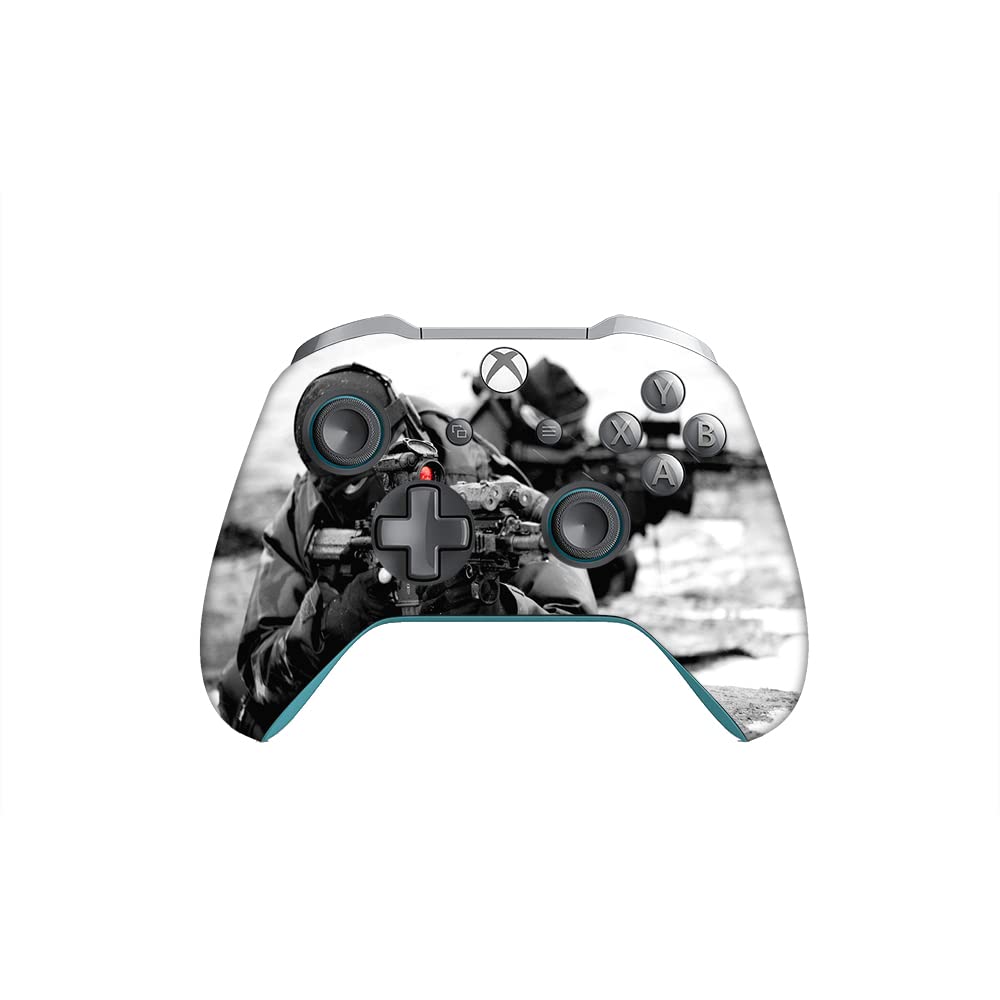 GADGETS WRAP Printed Vinyl Decal Sticker Skin for Xbox One/One S/One X Controller Only - Black Sniper-picture-11