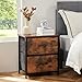 Sweetcrispy Nightstand Set of 2 with 2 Storage Drawers, 20