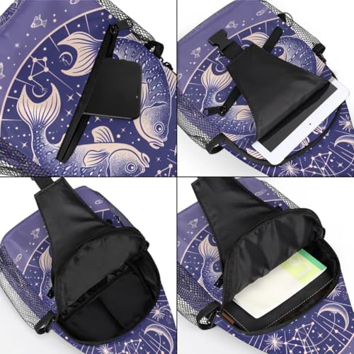 Bolso bandolera unisex de poliéster para viaje y senderismo miniatura 5