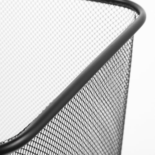 Poubelle ouverte pour bureau petite taille, conteneur à déchets noir