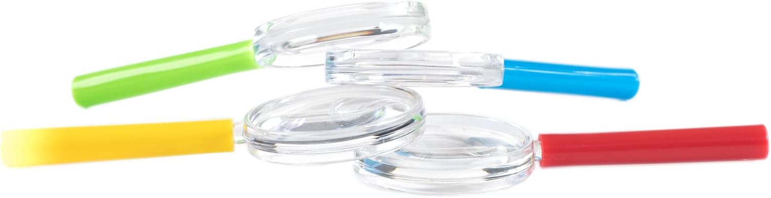 HUJI Plastic Magnifying Glasses for Children's Party Favors Birthday Parties School (12 PCS, Magnifying Glasses) : Toys & Games