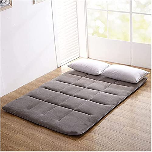 Colchón de futón japonés, tapete plegable tradicional para tamaño individual, matrimonial, queen y king. Almohadilla de dormir de franela gruesa para acampar, portátil, cómoda solución de ropa de cama