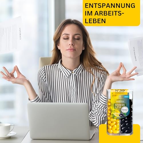 Original Bachblüten N°39 Emergency Stressless Tag & Nacht Dragees nach Dr. Bach von Lemon Pharma, Vegan