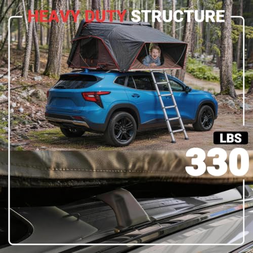 Image of Heavy Duty All-Aluminum Roof Rack Cross Bars Compatible with Chevrolet Chevy Trax 2023-2026 (Not Fit LS /1RS), 330 lbs Capacity Rooftop Cargo Carrier for Bike, Ski, Snowboard & Luggage