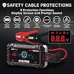AVAPOW Car Battery Jump Starter 2500A Peak,Portable Jumpstart Starters for Up to 8L Gas 8L Diesel Engine with Booster…