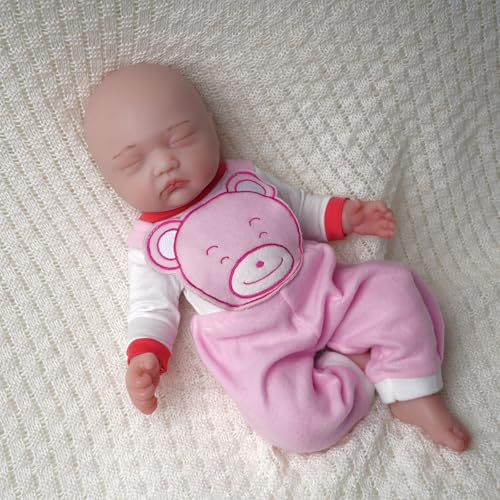 Muñeca bebé realista de silicona de 18 pulgadas miniatura 4